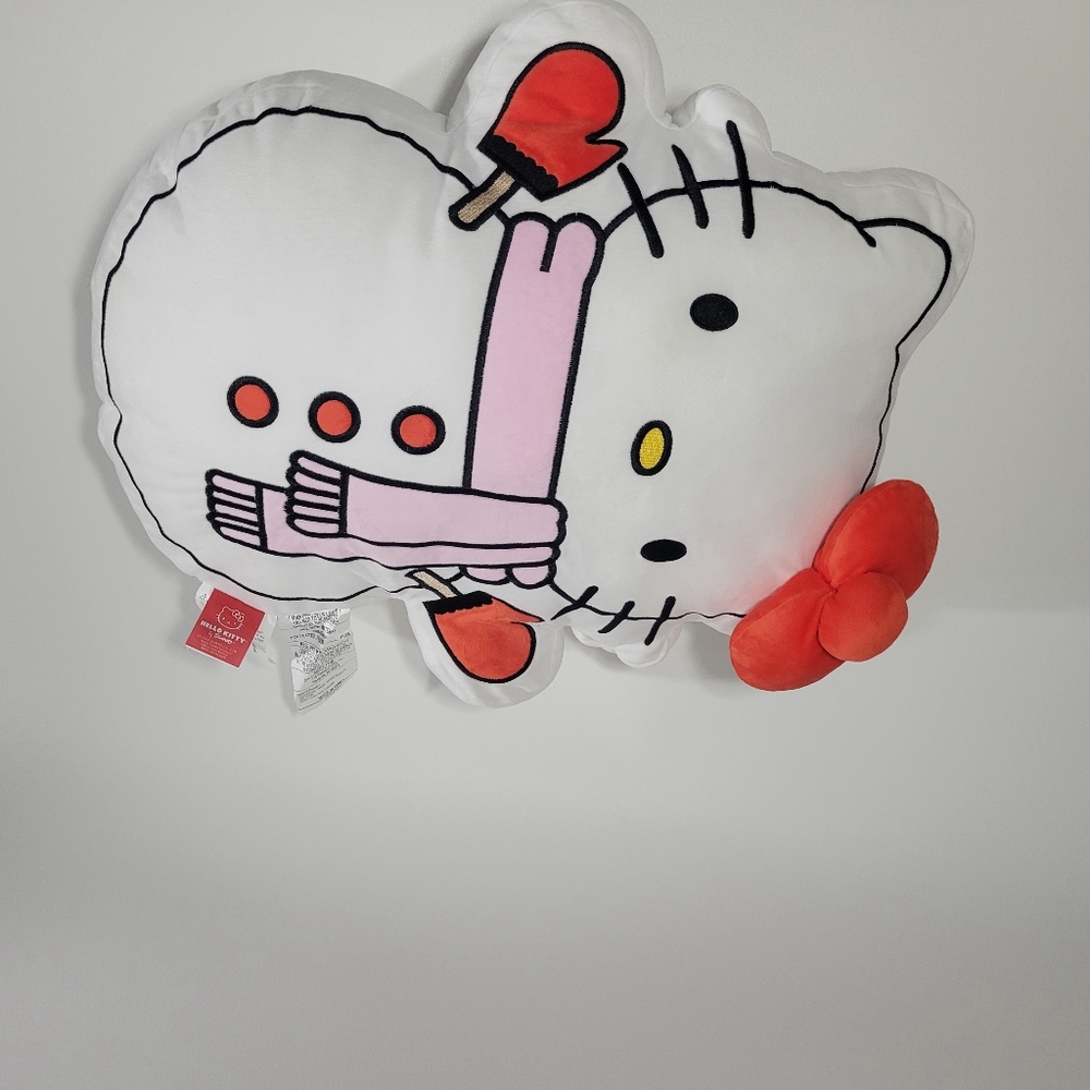 2 New Large Hello Kitty Festive Snowman Pillows - Picture 8 of 13